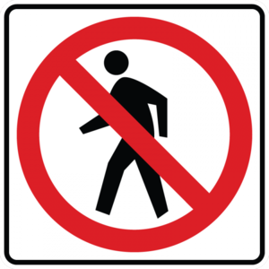 NO PED XING SYMBOL HI 080