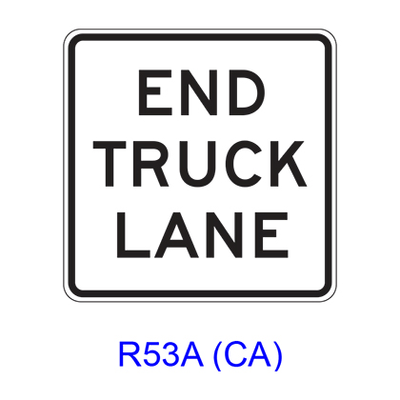 END TRUCK LANE R53A(CA)