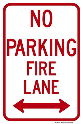 NO PARKING FIRE LANE 12X18 HIP