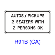 AUTOS/PICKUPS _ SEATERS WITH _ PERSONS OK R91B(CA)