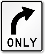 RIGHT TURN ONLY HIP 30X36