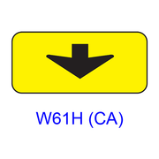 Exit Only (w/ down arrow) W61H(CA)