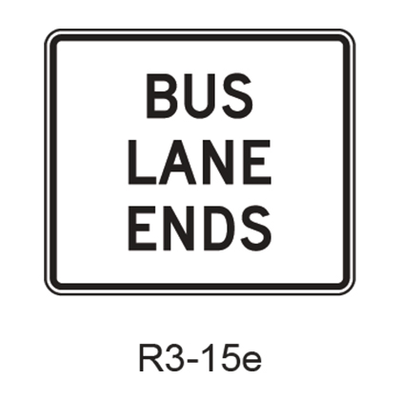 Preferential Lane Ends