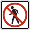 NO PED XING SYM USE XWALK RT