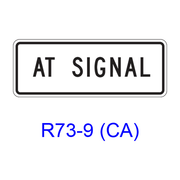 AT SIGNAL R73-9(CA)